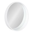 thumbnail image 1 of Kate and Laurel Wheeler Miroir Rond Gradué, Diamètre de 24 Pouces, Blanc, Accent Mural Chic et Moderne avec Profil Surélevé, 1 of 7