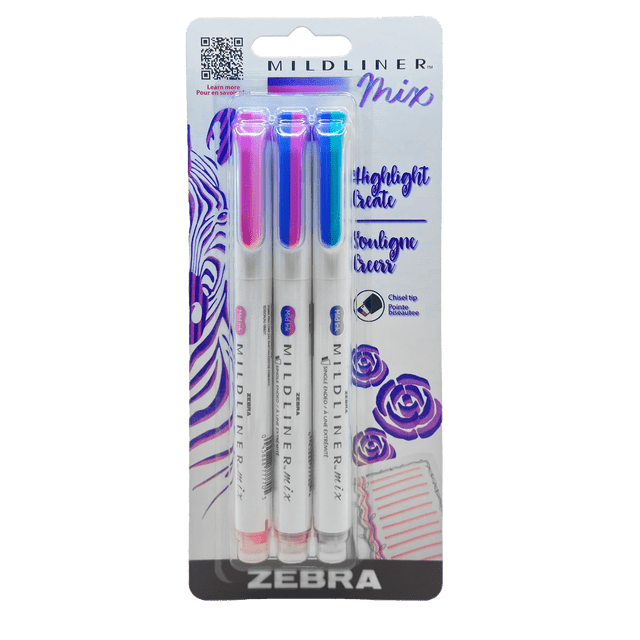 Surligneur Mildliner Mix, paquet de 3