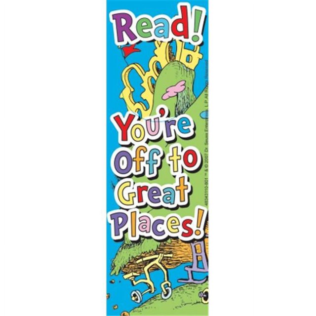 Eureka EU-834311 Seuss - Oh The Places Youll Go Book Mark