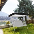 thumbnail image 1 of Housse de Remplacement pour Auvent de Balançoire d'Extérieur - Housse Supérieure 3 Places Robuste, Imperméable et Coupe-Vent pour Chaises Balançoire de Patio - Protection UV, Housse de Balançoire de Jardin Anti-Déchirure 75"x47"x7" pour Cour Arrière, Véranda, 1 of 3
