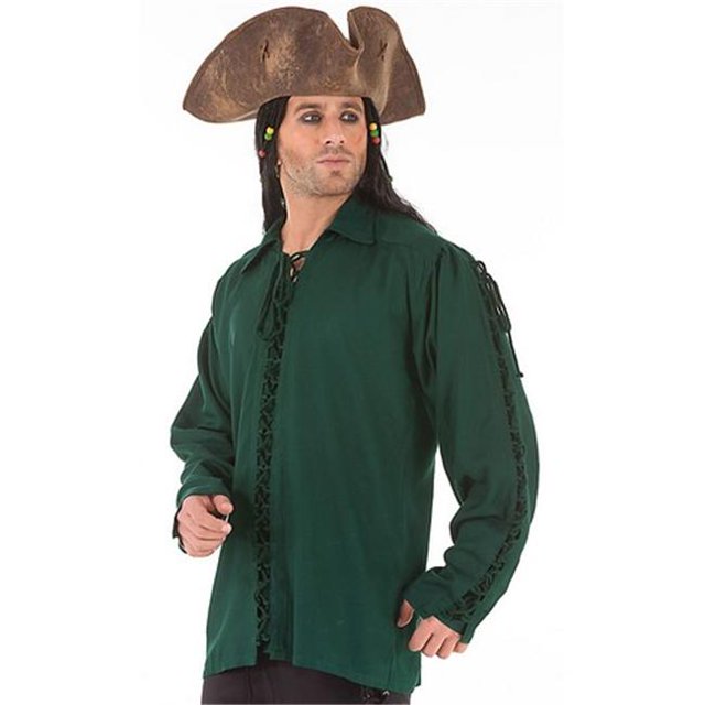 The Pirate Dressing C1034 Patrickson Shirt- Green - 2XL