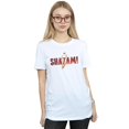 thumbnail image 2 of DC Comics Femmes Shazam Film Logo Coton Petit Ami T-Shirt, 2 of 3