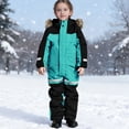 thumbnail image 2 of VKOYWKM Enfants Garçons Filles Combinaison Snow d'Extérieur Isolée Imperméable Combinaisons de Neige Combinaisons une Pièce pour Tout-Petits Combinaison Snow d'Hiver d'Extérieur, 2 of 10