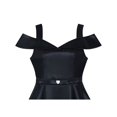 thumbnail image 4 of Girls Dress Black Off Shoulder Flare Party 6 Years, 4 of 6