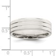 thumbnail image 4 of 925 Sterling Silver 6mm Brushed Fancy Size 9 Band Ring, 4 of 4