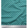 thumbnail image 1 of Soimoi Japan Crepe Satin Fabric Diagonal Check Printed Fabric 1 Yard 42 Inch Wide, 1 of 5