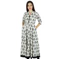 thumbnail image 1 of Bimba Women A-Line Anarkali Kurti Long With Pockets Designer Blouse, 1 of 8