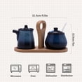 thumbnail image 4 of Qeeadeea Cream And Sugar Set For Coffee Bar, Creamer And Sugar Sets, Sugar Bowl And Creamer Set, Gradient Coffee Serving Set-blue-Milk jug and sugar jar, 4 of 8