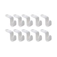 thumbnail image 2 of EGNMCR Hangers, Pants Hangers, Clothes Hangers Home Hanger Connection Hook Plastic Stackable Link Buckle Hook 10pc wall hook, 2 of 9