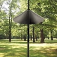 thumbnail image 4 of AMERTEER 12-inch Wrap Around Squirrel Baffle Anti Rust Raccoon Proof Bird Feeder Station Protection Guard Black, 4 of 7