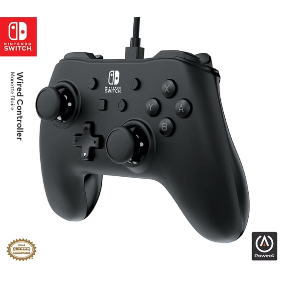 PowerA Wired Controller for Nintendo Switch - Black
