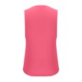 thumbnail image 3 of Timegard Workout Top for Women Crewneck Solid Color Sleeveless Basic Tee Breathable Athletic Shirts Top, 3 of 6