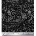 thumbnail image 1 of Soimoi Poly Georgette Fabric Floral & Paisley Printed Fabric 1 Yard 52 Inch Wide, 1 of 3