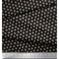 thumbnail image 3 of Soimoi Polyester Crepe Fabric Dot & Pretzels Food Print Sewing Fabric Yard 42 Inch Wide, 3 of 3