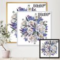 thumbnail image 4 of Designart Bouquet Pivoines En Blanc Et Bleu ART MURAL À CADRE FLOTTÉ, 4 of 4