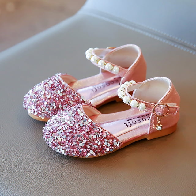 Pearl Bowknot Girls First Walking Sandals with Secure Flexible Sole Design for Early Toddler Development