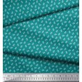 thumbnail image 3 of Soimoi Rayon Crepe Fabric Anchor Hook Nautical Print Sewing Fabric Yard 46 Inch Wide, 3 of 3