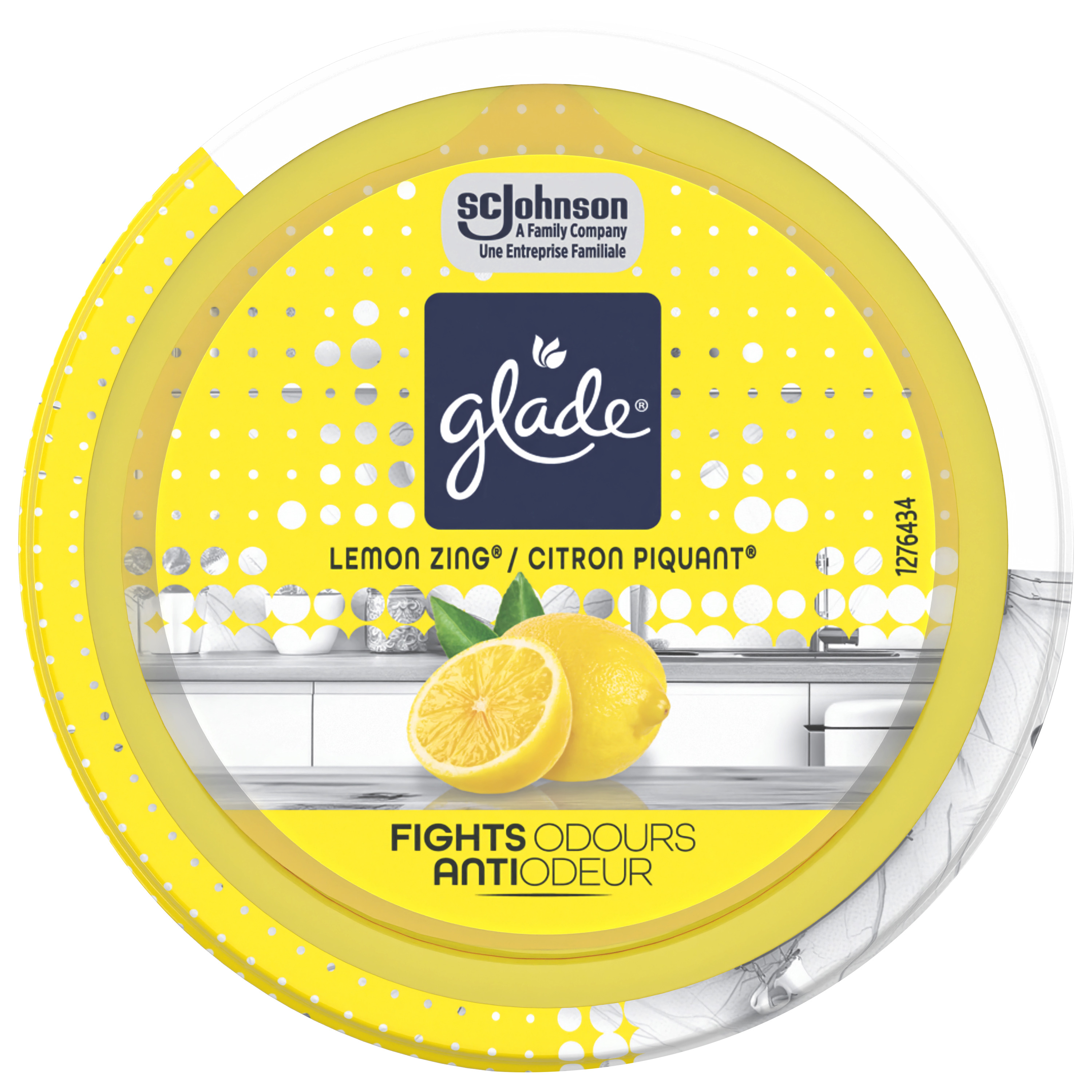 Glade gel purificateur d'air, citron piquante