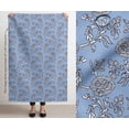 thumbnail image 3 of Soimoi Printed Waterproof Taffeta Fabric - Blue Floral Pattern | 56" Wide | For Outdoor Cushions, Awnings, Table Covers & Upholstery Projects, By 5 Yard, 3 of 7