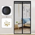 thumbnail image 1 of Mesh Screen with Magnetic Closure - Heavy Duty Magic Door Screen Closure with Magnets for Sliding, Patio, French, Front and Back Door, Kid and Pet Friendly, Easy Install, 1 of 5