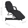 thumbnail image 4 of vidaXL Massage Table Black 180x62x(87-112) cm, 4 of 5