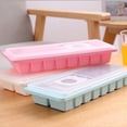 thumbnail image 1 of Ice Cube Tray Stackable Flexible Silicone Anti-overflow Large Capacity Ice Cube Tray for Home-Random color, 1 of 7