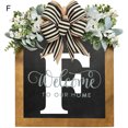 thumbnail image 4 of YAOMOBB Hanging Pendant Farmhouse Front Door Wreath Personalized Welcome Sign, 4 of 6