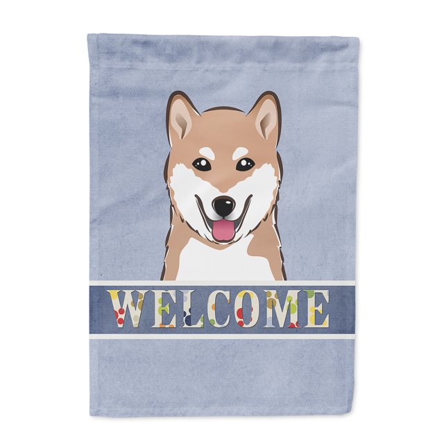 Carolines Treasures BB1411GF Shiba Inu Welcome Flag Garden Size