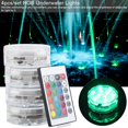 thumbnail image 1 of Greensen 4pcs/Set LED RGB Lights Waterproof Remote Control Underwater Lamp Wedding Party Vase Decor, Swimming Pool Light, Underwater Light Decor, 1 of 8