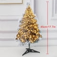 thumbnail image 1 of Christmas Ornaments Illuminated Snowflake Flocked Christmas Tree Equipped With Advanced Hinges Artificial Trees Metal Bracket and Branch Tips for Easy Christmas Decoration Christmas Lights Outdoor, 1 of 5