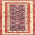 thumbnail image 1 of Ahgly Company Indoor Square Traditional Brown Persian Area Rugs, 9' Square, 1 of 6