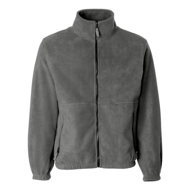Sierra Pacific Mens Fleece Full-Zip Jacket, 5XL, Heather Grey