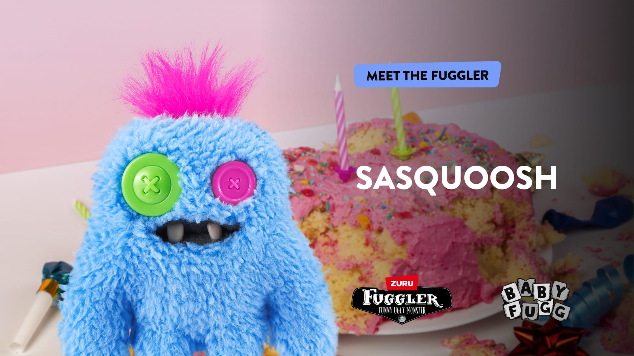 Fuggler Baby Fuggs 3,5 pouces Série 4 de ZURU, Funny Ugly Monster Jouet en peluche