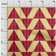 thumbnail image 1 of oneOone Viscose Chiffon Fabric Stripe|Diamond & Triangle Geometric Decor Fabric Printed BTY 42 Inch Wide, 1 of 4