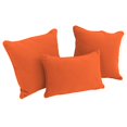 thumbnail image 1 of Blazing Needles Corded Twill Throw Pillow Set, Tangerine Dream 3 Count, 1 of 1