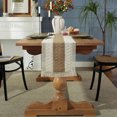 thumbnail image 2 of Coloody Chemin de Table Style Ferme Chemin de Table en Toile de Jute Naturelle Handmade Chemins de Table en Tissage de Toile de Jute Napperon, 11.8 x 94 Pouces (Brun), 2 of 8