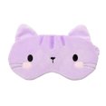 thumbnail image 1 of Claire's Fuzzy Sleep Eye Mask Purple Cat, with elastic band, 1 of 3