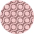 thumbnail image 1 of Ahgly Tapis Rond Lavable en Machine Intérieur Transitionnel Rose Clair, 8 Pieds Rond, 1 of 7