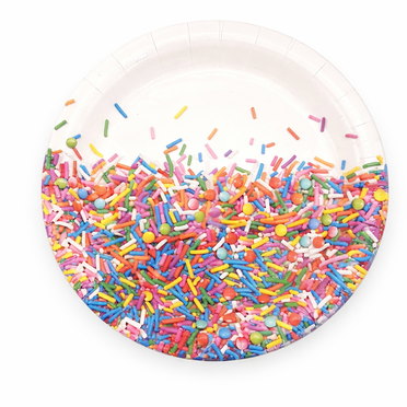 Fantastik Party Birthday Paper Plates Happy Birthday 7 inch 8 CT ,Sprinkle