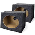 thumbnail image 1 of QPower 2-Pack 6x9 Inch Angled Speaker Box Enclosure, Sealed for Cars Audio, Pre-Wired, 1 of 11