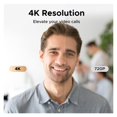 thumbnail image 3 of Caméra Web 4K FHD 8 MP pour PC, Micros à Réduction de Bruit à Double IA, Caméra Caméra Web pour le Travail, Facile à Installer, 3 of 7