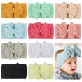 thumbnail image 1 of Bandeau pour Bébé Fille 10 Pcs en Nylon Doux Extensible, Serre-Tête, Bande pour Cheveux avec Nœud pour Nourrissons, 1 of 10