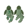 thumbnail image 2 of Gupgi Fall Baby Boy Dinosaur Clothes Toddler Clover Print Hooded Sweatshirt Pants 2pcs Set, 2 of 9