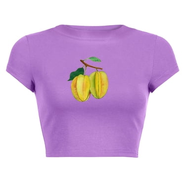 LUOGENLI Female T-shirts for Womens Womens Casual Fashion Printed Crew Neck Short Sleeve Tops Slim Fit T Shirts Womens T-shirts Graphic Tees xxl Tall Valentines Purple L