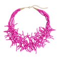 thumbnail image 1 of Xuanheng Collier de Perles de Rocaille 18 Pouces Collier Tendance Bijou Cadeau de la Saint-Valentin pour Elle Rose Rouge, 1 of 8