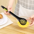 thumbnail image 2 of 2 In 1 2 In 1 Food Tongs and Whisk 2023 New Multifunctional Whisk Bread Tongs Hand Handheld Plastic Bread Tongs Pasta Multifunctional Kit, 2 of 8