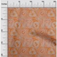 thumbnail image 2 of oneOone Viscose Chiffon Orange Fabric Abstracts Sewing Material Print Fabric By The Yard 42 Inch Wide, 2 of 5