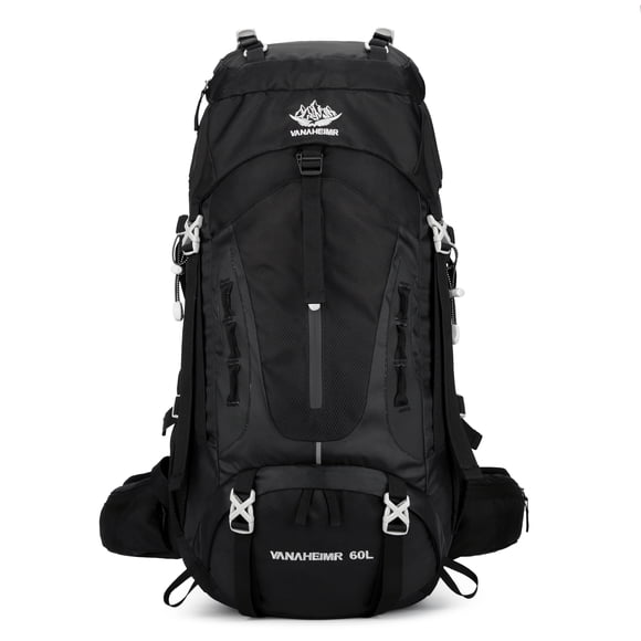 60L Travel Hiking Camping Backpack with Rain Cover,Backpack Water Resistant,Climbing Backpack for Men Women
