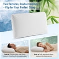 thumbnail image 4 of MARNUR Adjustable Memory Foam Pillow 27.5" x 15.7" with High-Support Removable Layer, Dual-Sided Pillowcase, Checkered Pattern, 4 of 11