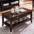 thumbnail image 4 of Leick Laurent Two Drawer Solid Wood Coffee Table in Chocolate Cherry, 4 of 4